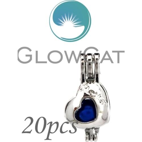20X KK698 Silver Letter Mother Heart Beads Cage Jewelry Making Essential Oil Diffuser Pearl Cage Locket Pendant