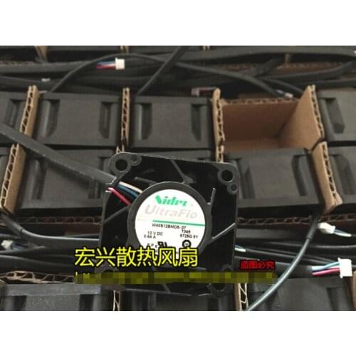 Nidec W40S12BMD5-07 DC 12V 0.64A 40x40x28mm 4-Wire Server Cooling Fan