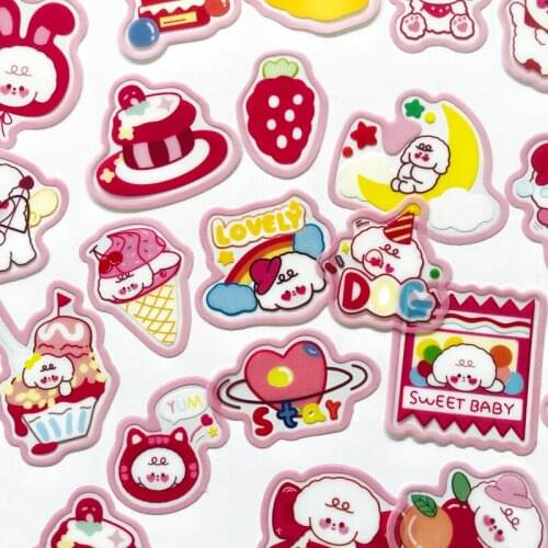 40 pcs/Pack Sweet Little Dogs Kids Student Decorative Stickers DIY Story Book Notebook Stickers