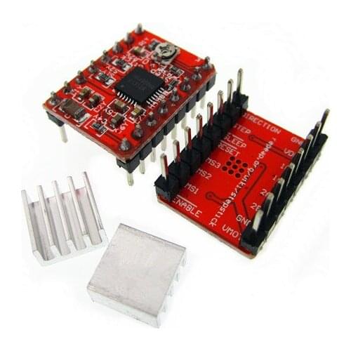 5pcs Reprap Stepper Driver A4988 Stepper Motor Driver Module Dropshipping color:red