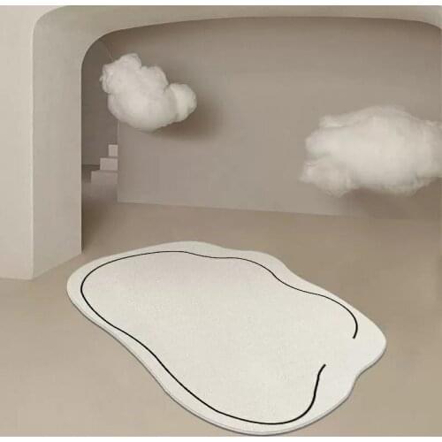 Large Living Room Carpet Ins Style Rugs for Kids Room Non Slip Plush Carpets Soft Kid Play Mat Irregular Bedside Rug Home Decor