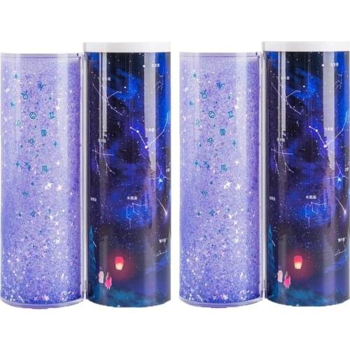 NBX newmebox Luminous quicksand pencil cases Can shine school pencil cases Super cool pencil case dream Students to use pen box