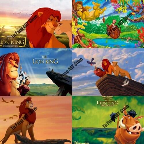 Disney The Lion King Canvas Painting Wall Art Posters and Prints Nordic Home Decoration Pictures for Living Room Decor Gift