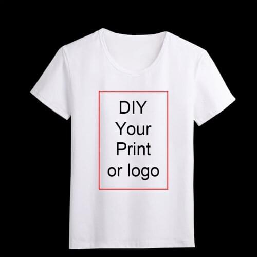 LUSLOS Customized Print T Shirt Womens Girls DIY Photo Logo Top Tees T-shirt Mens Boys clothes