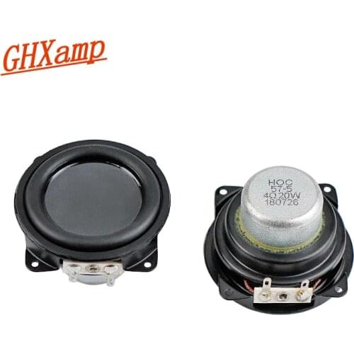 GHXAMP 2 Inch Full Range Speaker 4OHM 20W Neodymium Tweeter Mid Bass Loudspeaker Built-in Type For High-end Audio Unit 2pcs