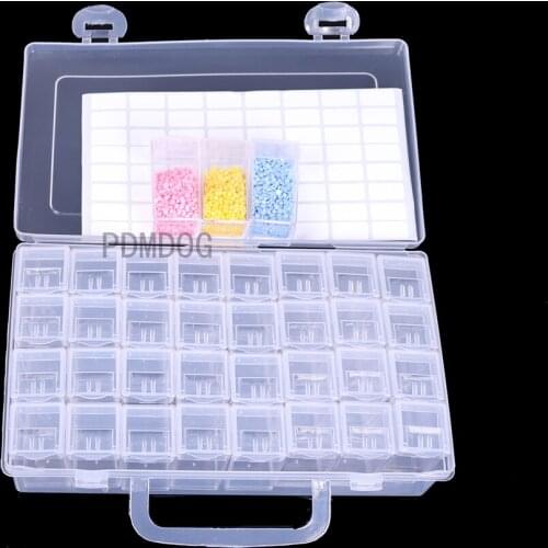 28/32/40/56 Grids Storage Box Organizer Diamond Painting Accessories Diamond Embroidery Cases plastics Boxes Container Tools