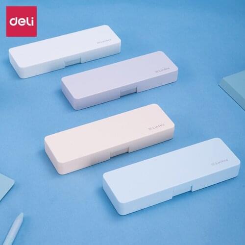 Deli 8328 cute Pencil Box For Students Pencil Box With Large Capacity pencil case School Supplies Pencilcase pen box stationery