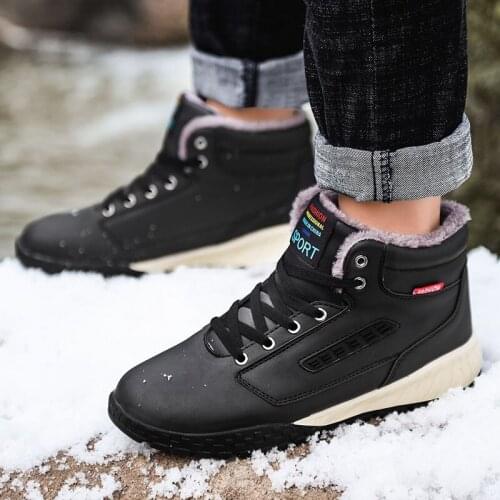 MEN ANKLE BOOTS Leather Boots For Men Mens Casual Sneakers Mens Cowboy Zapatillas Hombre Combat Work Boty Shoes Chelsea