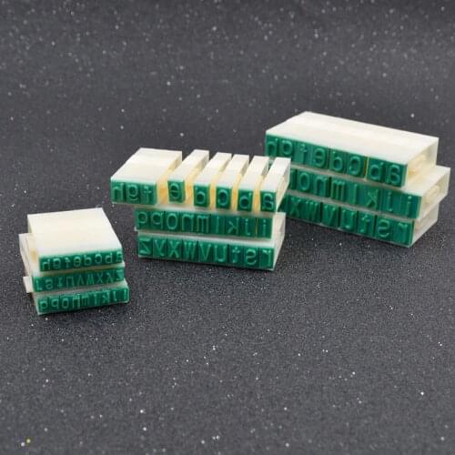 Chzimade Free Combination Plastic Rubber 26 English Alphabet Letters Lowercase Stamps DIY Scrapbooking Crafts