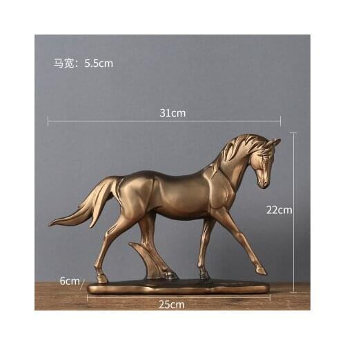 Neoclassical contracted model room horse study modern sitting room lives in colophony animal to lay out originality resin home