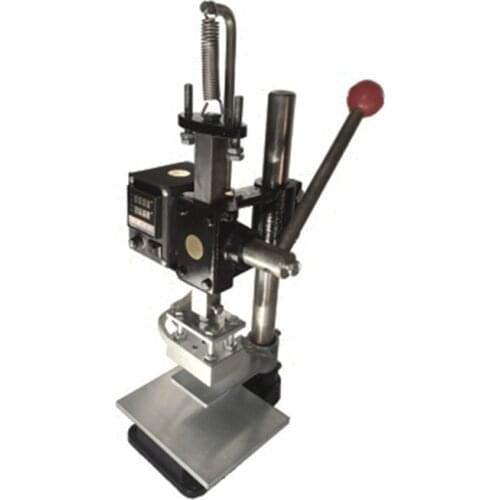 New Hot Foil Stamping Pressure Mark machine 5*7cm Manual Bronzing Machine for PVC leather PU Bags Wallet Gold Stamping