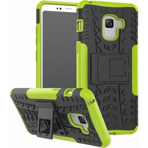 Shockproof Bracket Phone Case For Samsung Galaxy A750 A3 A5 A6 A8 A9 2018 A6S A8S Kickstand Back Cover For Samsung A8Plus A6Plus