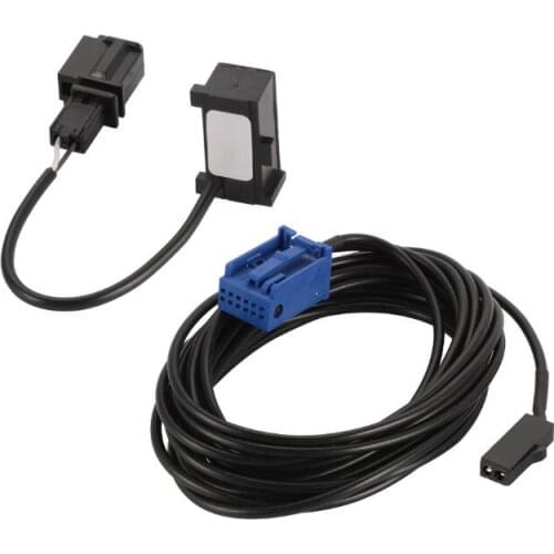 RD45 Radio Microphone MIC Cable harness Adapter RD45 Micphone Kit for Citroen C3 C4 C5 Peugeot 207 206 307 308