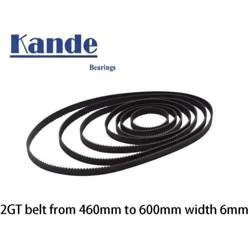 3D Printer Parts GT2 10mm Closed Loop Rubber Timing Belt 100 110 120 130 140 142 144 150 154 158 160 162 170 180 190mm 2GT 1pcs