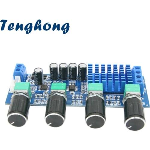 Tenghong Audio Power Tone Op AmpTPA3116D2 Dual Channel Stereo Digital Amplifier Board DC12-24V Speaker Sound Amplificador