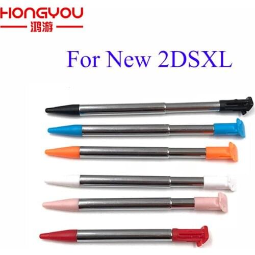 100Pcs Metal touch pen Retractable Stylus Pen Screen Touch Pen For Nintendo New2DSLL XL / LL Game Console