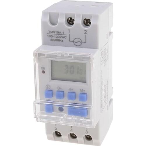 12V/24V/110V/220V Din Rail Timer Switch Electronic Weekly 7 Days 24 Hours Programmable LCD Time Relay Timer Control