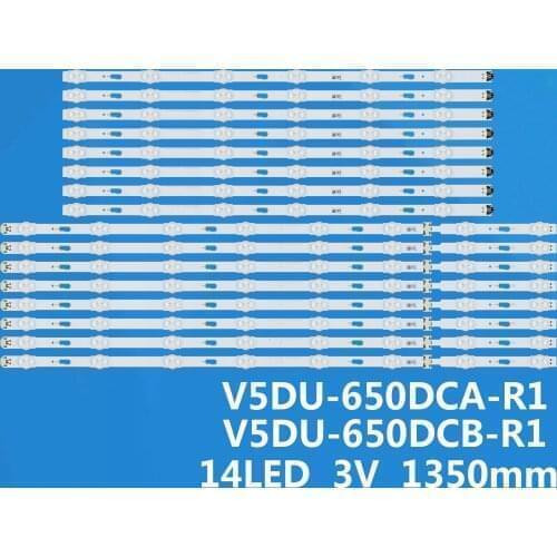16pcs LED Backlight strip for Samsung UE65JU6500 UN65JU6500 UN65JU6400 UN65JU7100 UN65KU6300 BN96-34809A BN96-34810A UE65JU7090