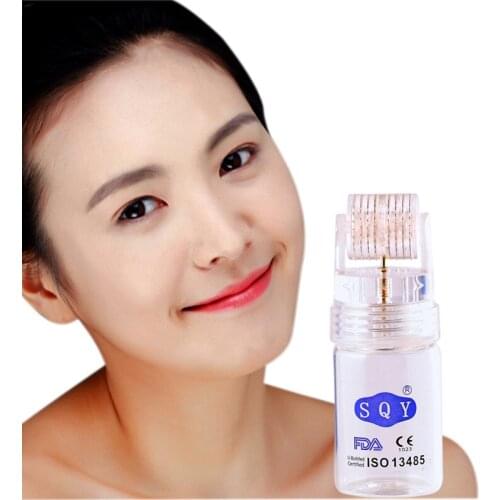 192 pin Derma Roller Titanium Tips Microneedle 0.25mm Automatic Gold Derma Stamp Reusable Skin Care Tool Anti-Aging Needle