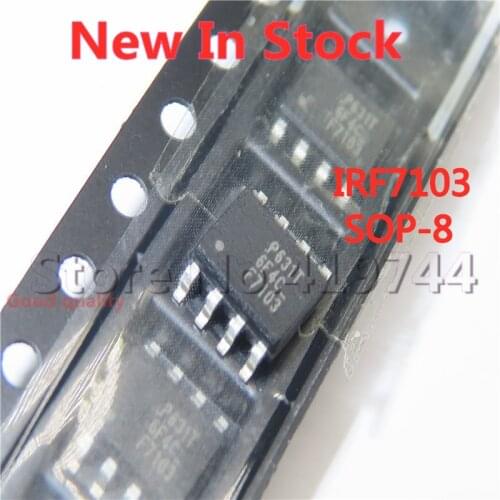 5PCS/LOT IRF7103 F7103 IRF7103TRPBF SOP-8 N-channel 50V/3A SMD MOSFET In Stock NEW original IC