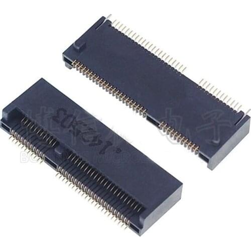 5PCS NGFF connector interface APCI0085-P005A M.2 SSD socket 67P E KEY H = 3.2 or H=4.2