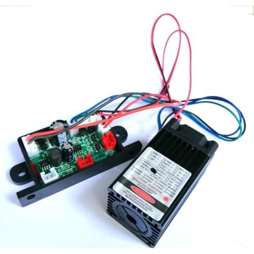 532nm 100mW Green Ray Laser Diode Module DC12V Long-Time Working TTL & Driver Out