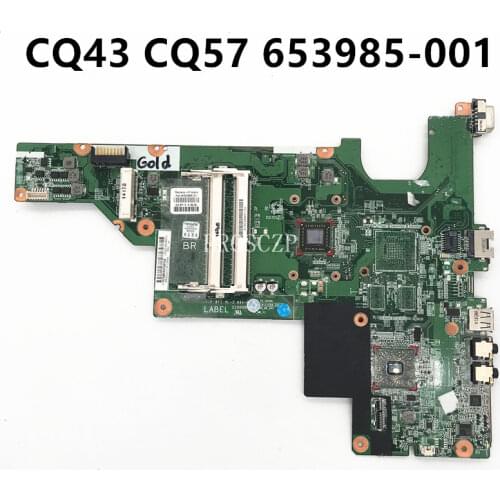 Free shipping For CQ43 CQ57 Laptop motherboard 653985-001 653985-501 653985-601 working well