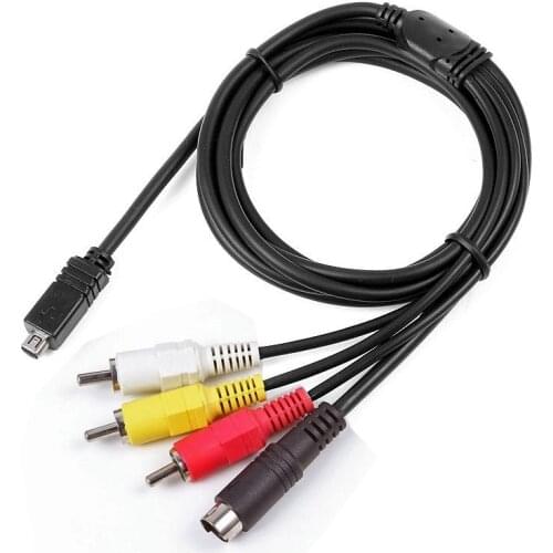 AV A/V Audio Video TV-Out Cable/Cord/Lead For Sony Handycam DCR-HC52/e Camcorder