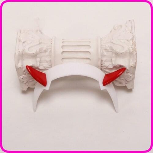 Darling in the Franxx Zero Two Code 002 Cosplay Headwear Headpiece Anime Hair Pin Hair Clip Halloween Costume Accessory