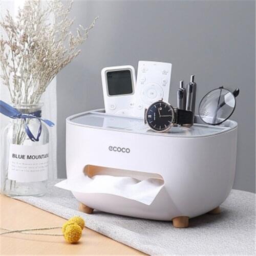 Multifunctional desktop tissue box creative remote control storage box home living room coffee table drawer home office tissue b