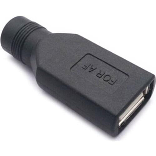 USB Electronics Charging Accessories 2Pcs USB Female to DC 5.5x2.1mm DC Connector Durable DC Converter