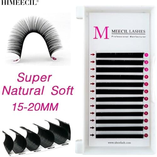 HIMEECIL C/CC/D/DD Curl Classical Lash Individual Eyelash Extension Hand made Russian Volume Matte Dark Black Eyelashes