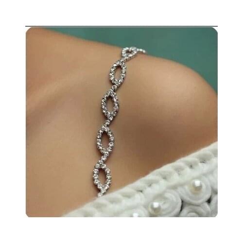 Crystal metal underwear straps rhinestone bra lingerie straps Intimates Accessories