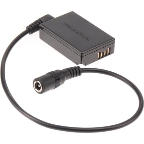 LP-E17 Dummy Battery Adapter DC Coupler 5.5*2.1mm Cable for Canon EOS M3 M5 M6