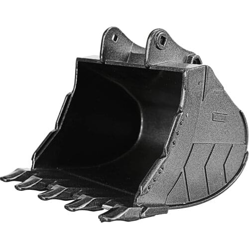 Upgraded New Metal Simulation Bucket for Huina 550 580 592 Excavator 1/14 RC Metal Excavator Car Parts