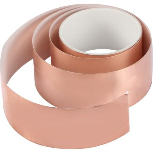 Copper Foil Tape EMI Shielding Electric Guitar Slug Snail Barrier Transformer for Soldering Purposes Gadget 5x200cm