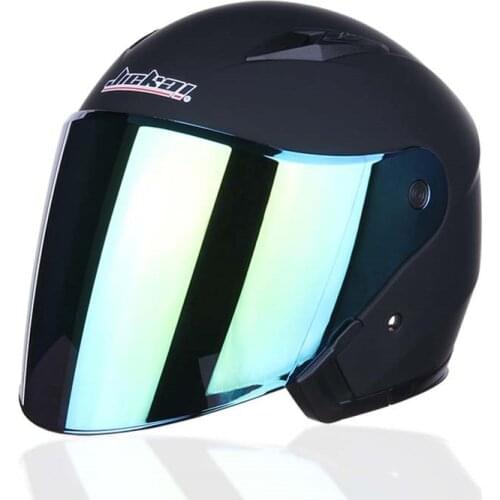 Motorcycle helmet male Four Seasons Universal Female car battery Half-covered half-helmet Double lens JK512 Wholesale