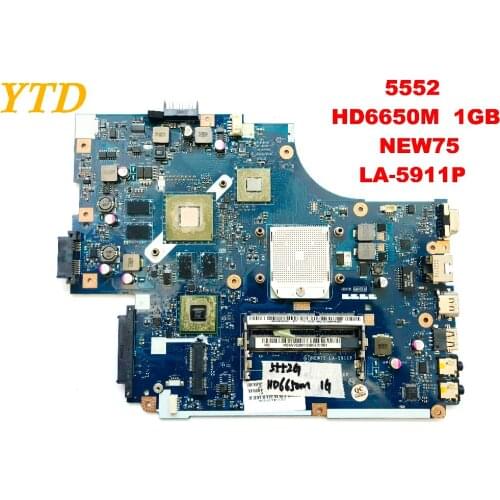 Original for ACER 5552G laptop motherboard5552 HD6650M 1GB NEW75 LA-5911P tested good free shipping