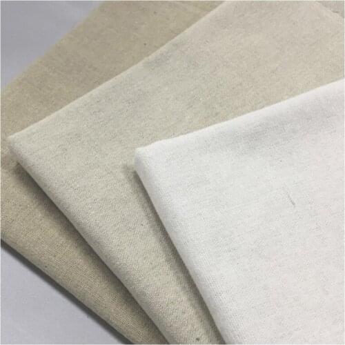 2 Sizes Linen Fabric Supplies For DIY Handmade Sewing Crafts Sofa Curtain Cloth Tablecloth Decoration Accessories