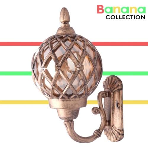 Retro Outdoor Wall Sconce Lighting Balcony LED Wall lamp Waterproof Garden Wall Light Fixtures Metal Glass Porch Lights