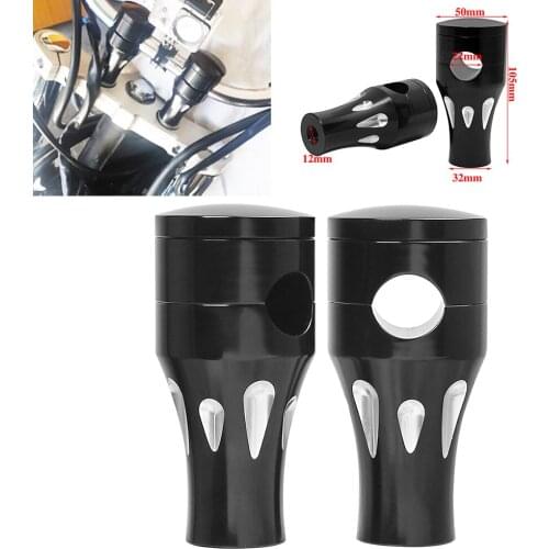 Motorcycle Handlebar Riser Bar Mount Handle Clamp Universal 22mm 7/8" / 25mm For Honda R1200gs CNC Aluminium Chrome / Black