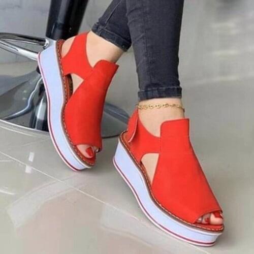 Women Summer Sandals Thick-soled Fish Mouth Sandals Fashion Shoes