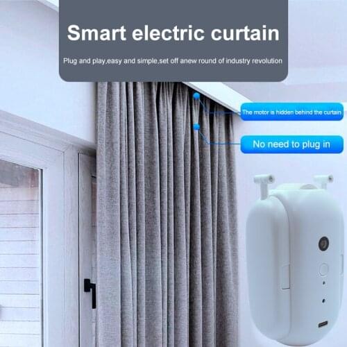Tuya Bluetooth Automatic Curtain Smart Curtain Opener Robot Electric Curtain Motor Smart Home Control Works With Google Home