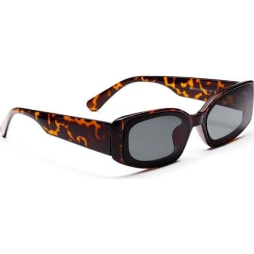 Unisex Transparent Rectangle Women Sun Glasses Frames With Lens Plastic Full Frame Shades Ladies Summer Glasses