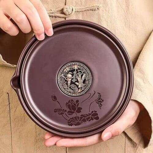 Japanese-Style Bamboo Tea Tray Water Storage Kettle Mat Tea Tray Water Storage Small Tea Set Tea Ceremony Utensils tea table