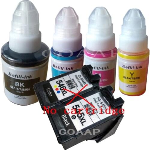Refilled PG545 CL546 ink for canon 545 546 Pixma ip2880 ip2850 MX495 T3151 MG2550 MG2580 MG2950 Printer cartridge