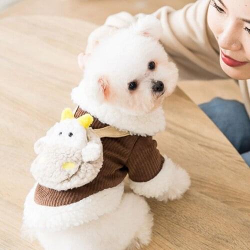 Winter Dog Clothes Super Cute Cartoon Thicker Coat Small Dogs Jacket Pet Outfits Chihuahua Pet Clothing