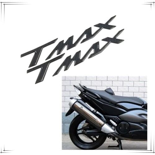 1 Pair Motorcycle 3D Stickers 3D Mark T Max Stickers Carbon Fiber Epoxy for Yamaha TMAX 500 530 T Max T-Max 500 530