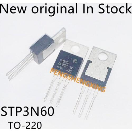 10PCS/LOT P3N60 STP3N60 field-effect tube can play TO-220 New original spot hot sale