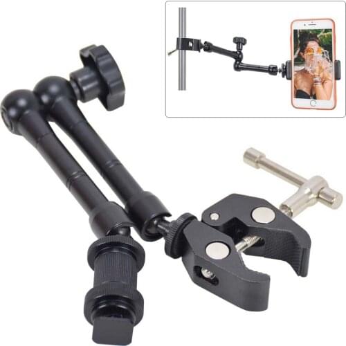 11'' Inch Magic Arm+Super Clamp Holder Stabilizer for Photo Camera DSLR Rig/LCD Monitor/LED Light Lamp Lighting